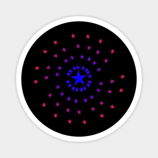 Stars in Red and Blue Magnet